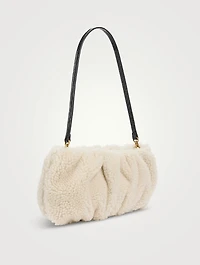Bean Shearling Shoulder Bag