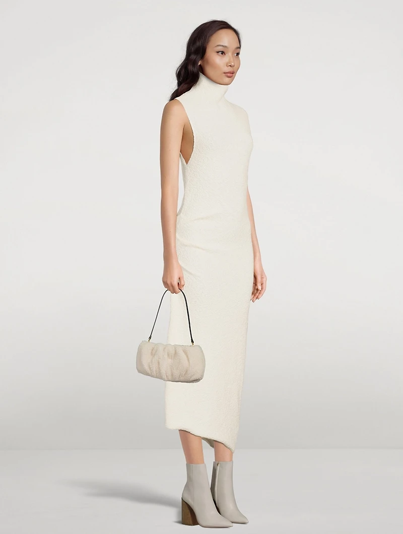 Bean Shearling Shoulder Bag