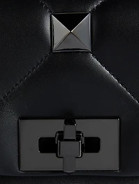 Maxi Roman Stud Leather Shoulder Bag