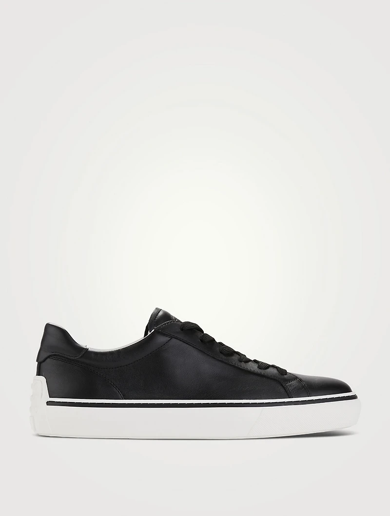 Leather Lace-Up Sneakers