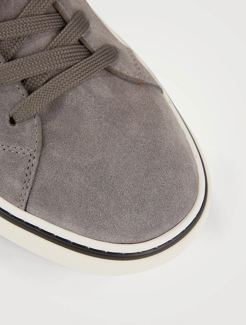 Suede Lace-Up Sneakers