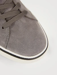 Suede Lace-Up Sneakers