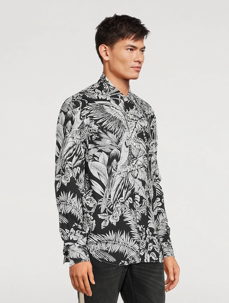 Jungle Parrots Long-Sleeve Shirt