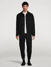 Wool And Cashmere Double Face Short Coat