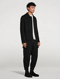 Wool And Cashmere Double Face Short Coat