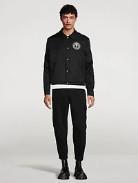 Nylon Coach Jacket With Logo
