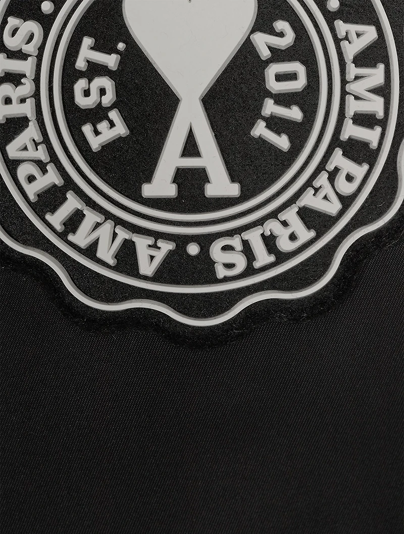 Nylon Coach Jacket With Logo