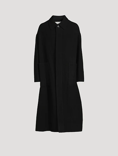 Wool Double Face Oversized Coat