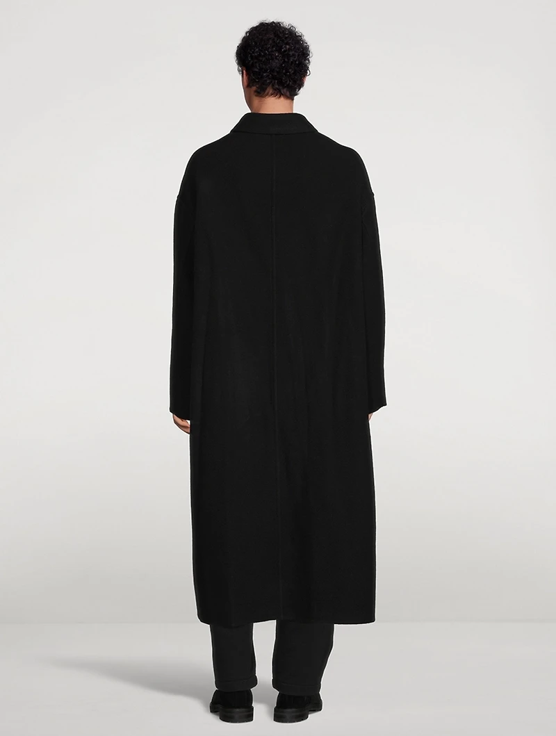 Wool Double Face Oversized Coat