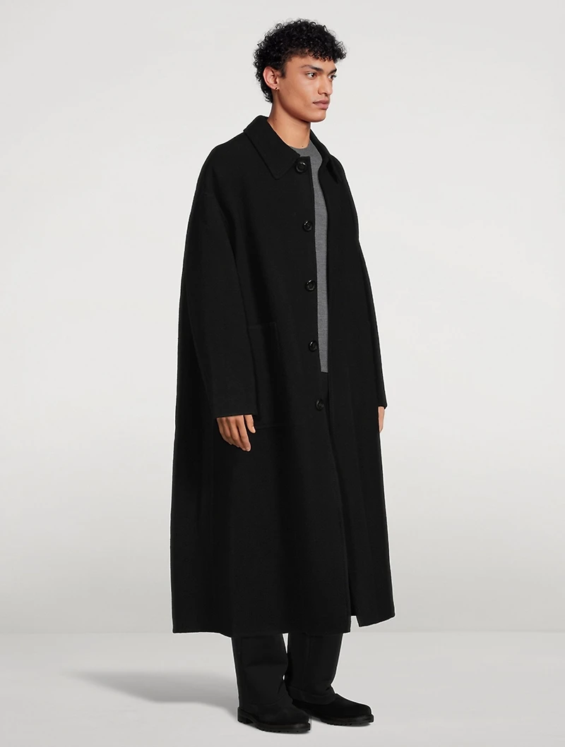 Wool Double Face Oversized Coat