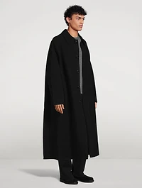 Wool Double Face Oversized Coat
