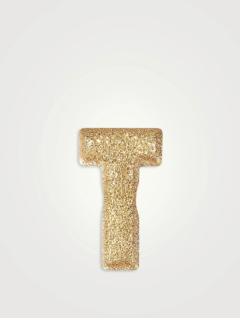 Forte Beads 18K Gold Letter T Bead