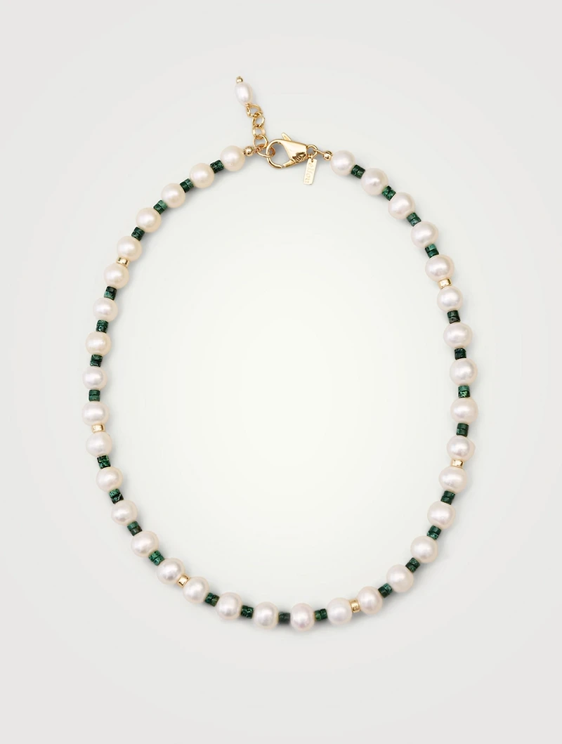 Fern Beaded Necklace
