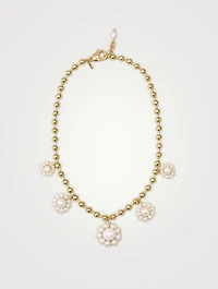 Marbella Pearl Flower Necklace