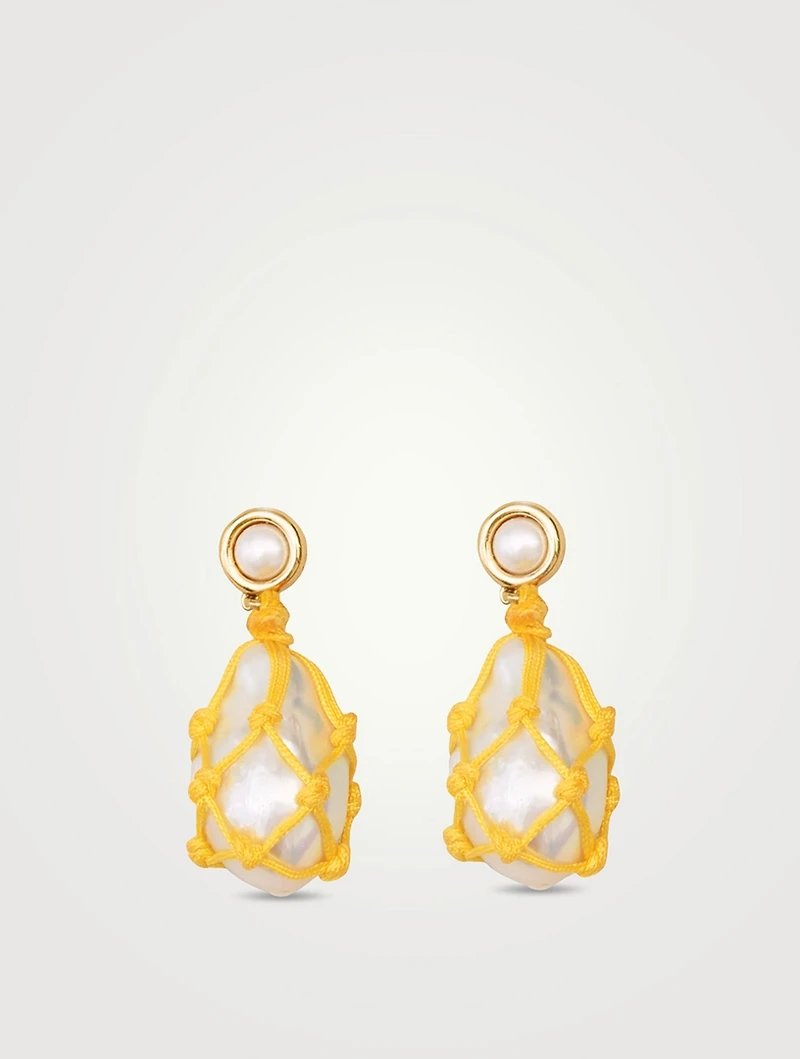 Marigold Pearl Earrings