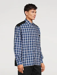 Check Shirt With Fleece Back