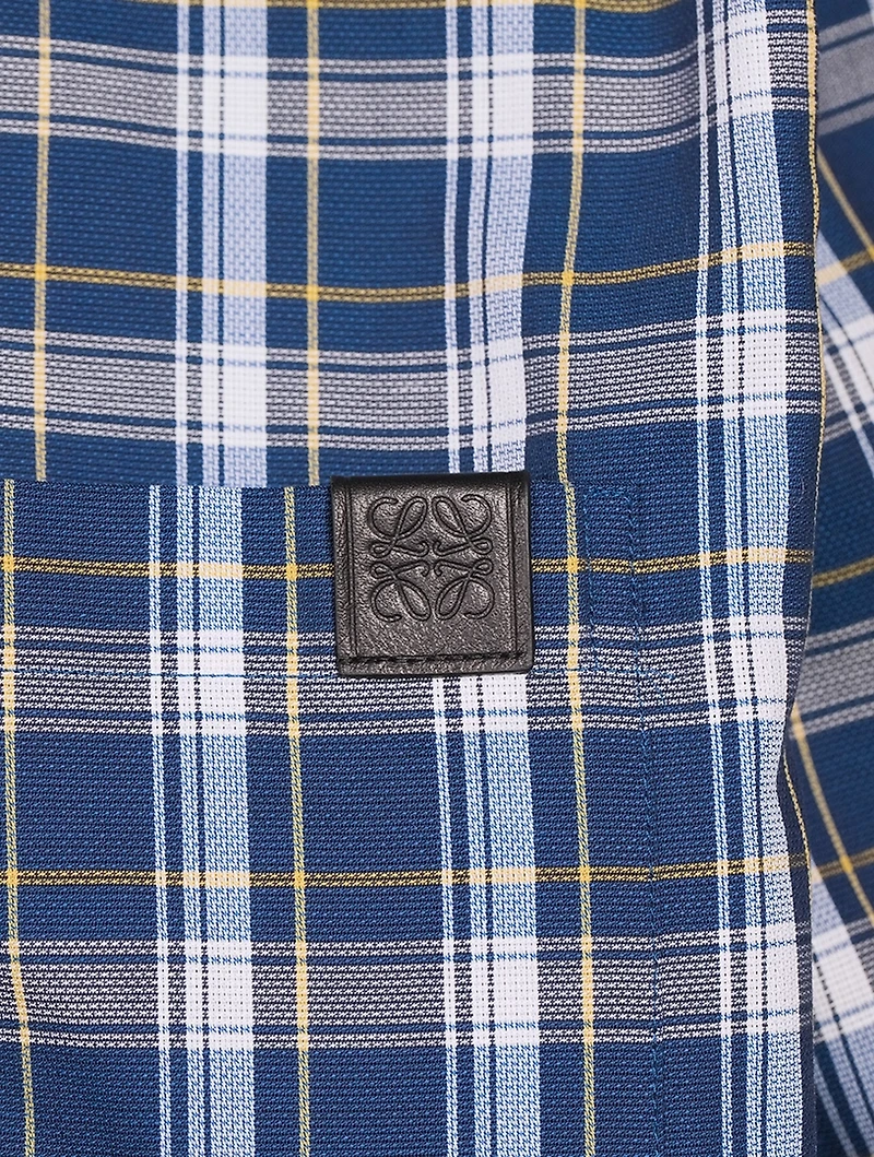 Check Shirt With Fleece Back