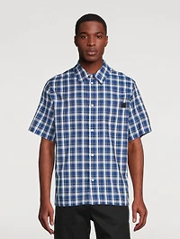 Cotton Check Short-Sleeve Shirt