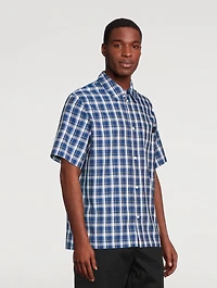 Cotton Check Short-Sleeve Shirt