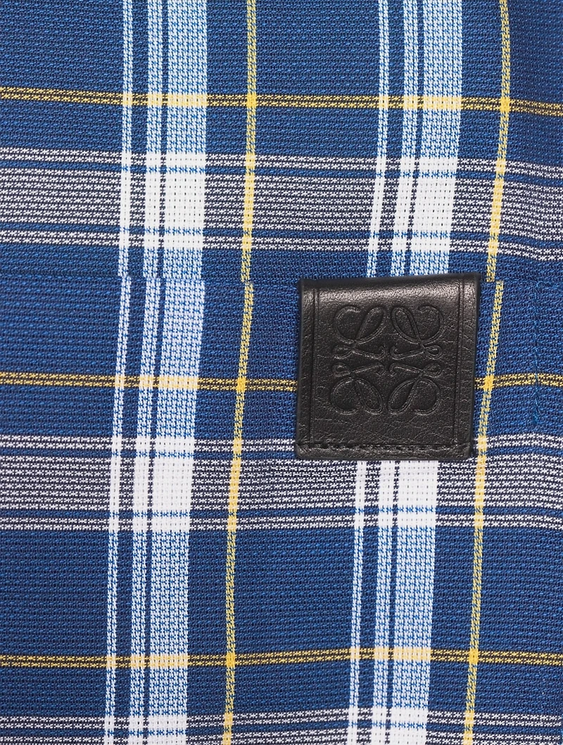 Cotton Check Short-Sleeve Shirt