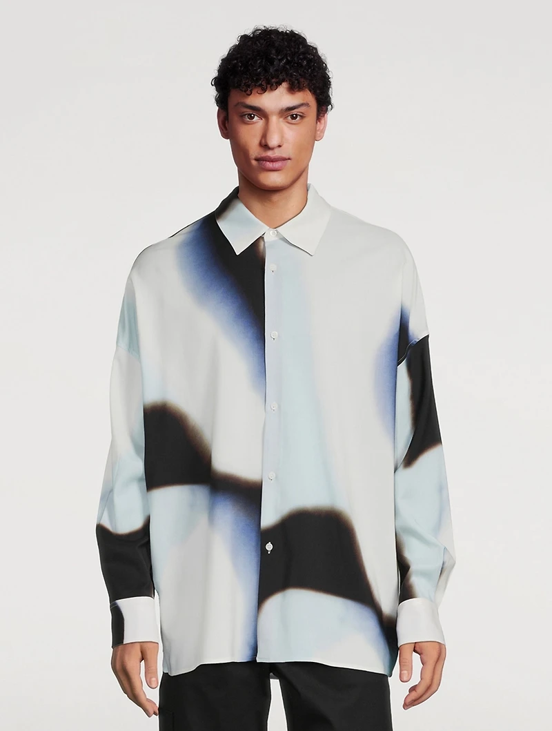 Wool Silicone Melange Shirt