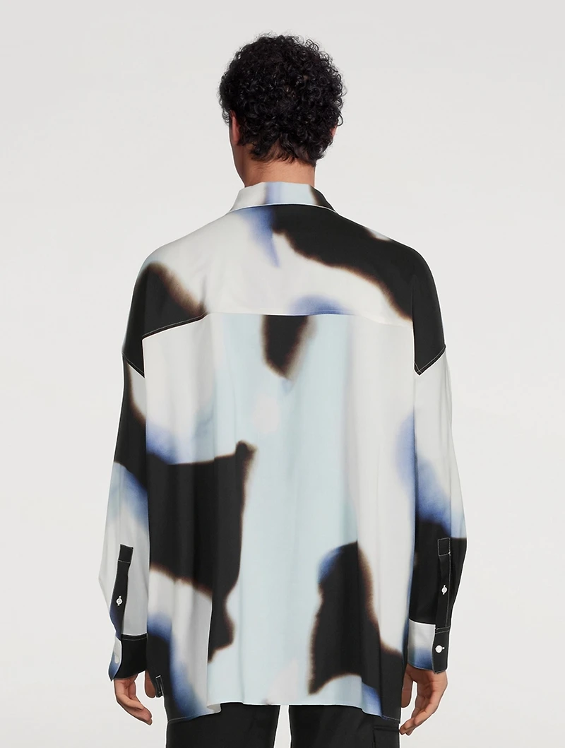 Wool Silicone Melange Shirt