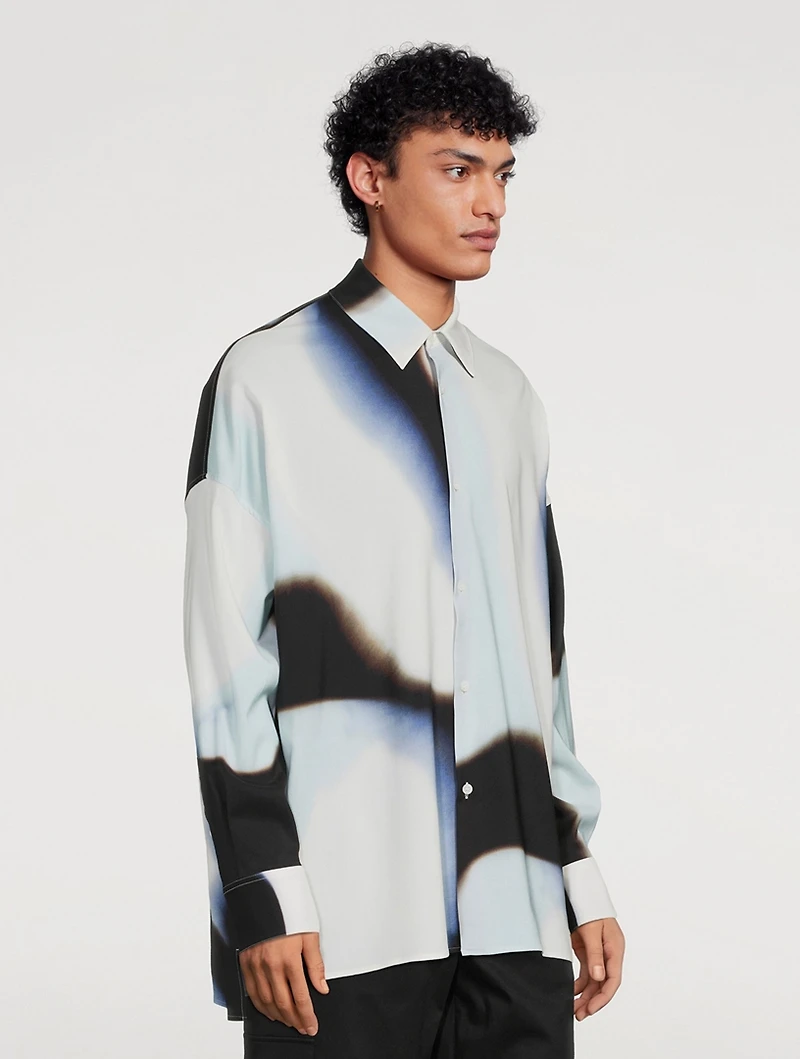 Wool Silicone Melange Shirt