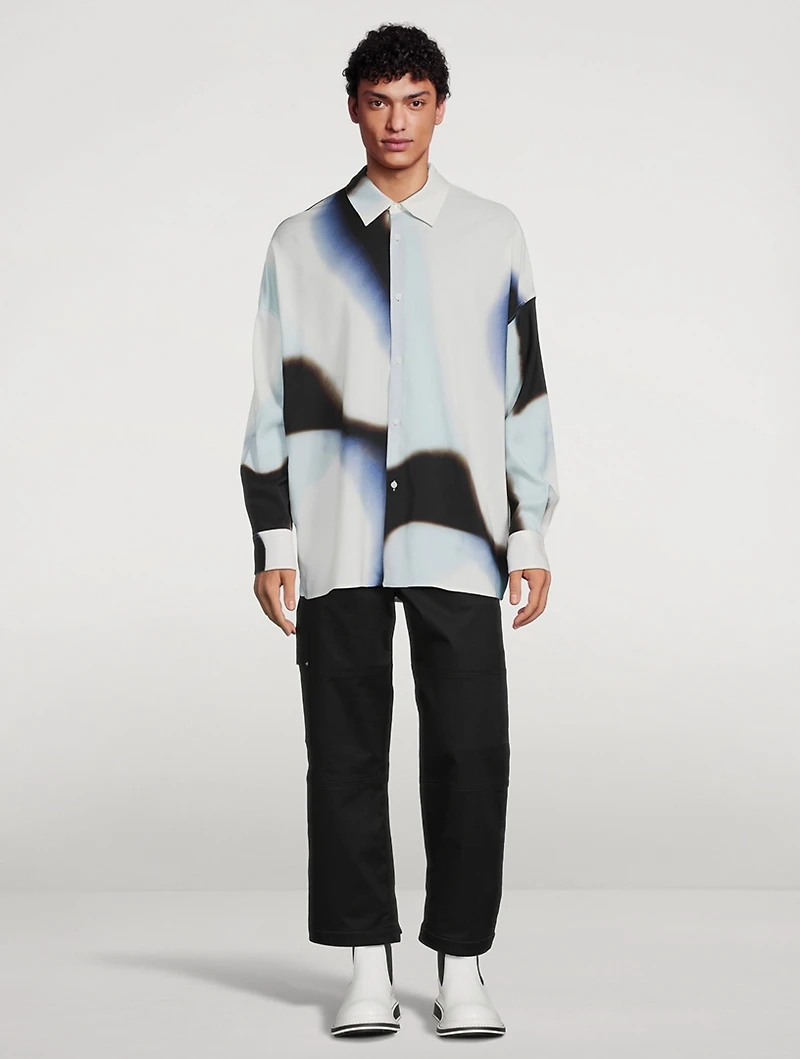 Wool Silicone Melange Shirt