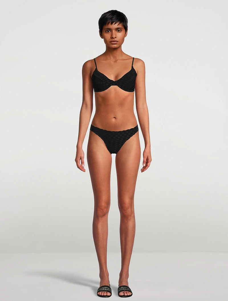 Jacquard Demi Bikini Top