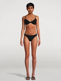 Jacquard Demi Bikini Top