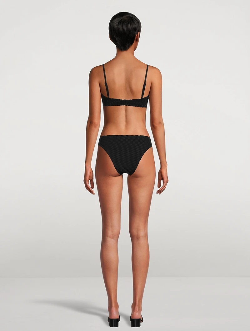 Jacquard Demi Bikini Top