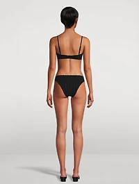 Jacquard Demi Bikini Top