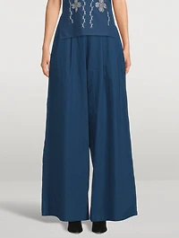 Acasia Cotton-Linen Pants