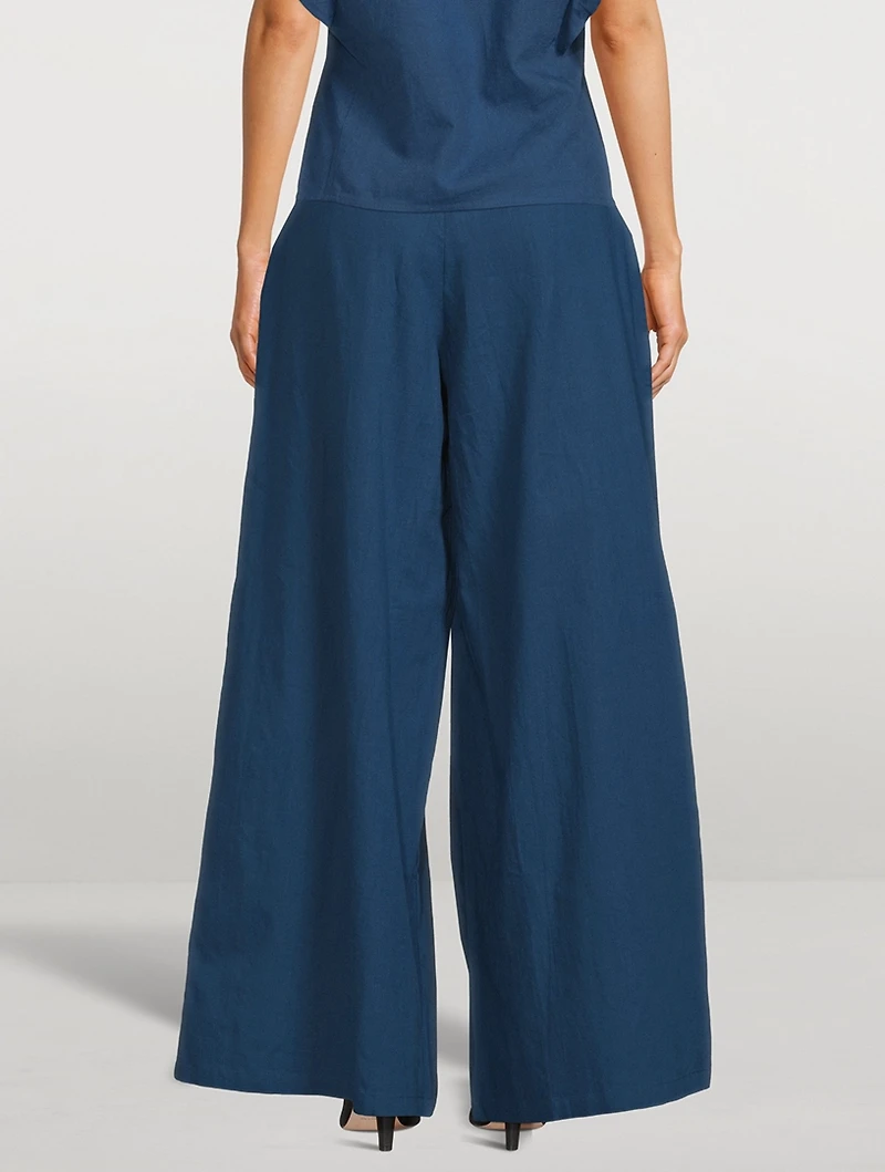 Acasia Cotton-Linen Pants