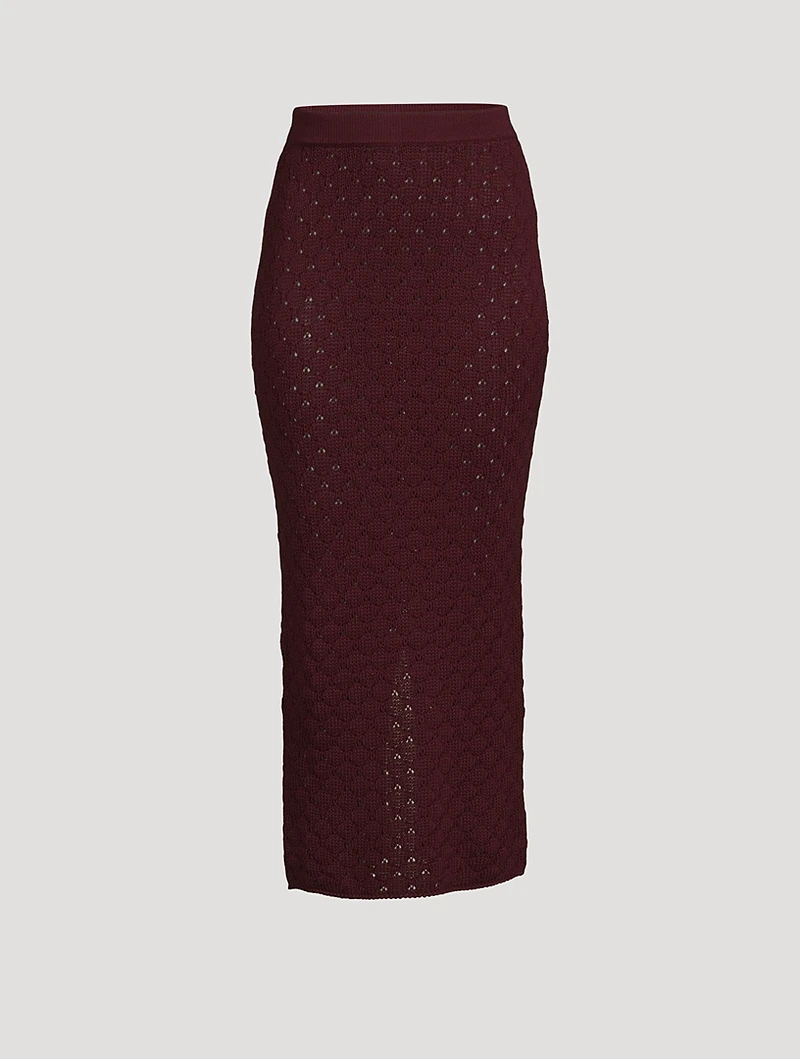María Knit Alpaca Skirt