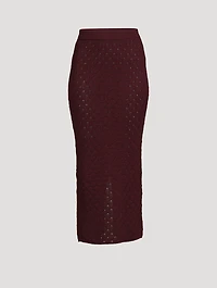 María Knit Alpaca Skirt