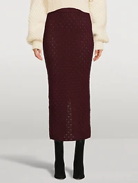María Knit Alpaca Skirt