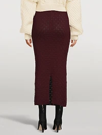María Knit Alpaca Skirt