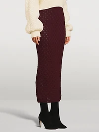 María Knit Alpaca Skirt