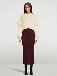 María Knit Alpaca Skirt