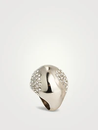 Crystal Edge Dome Ring