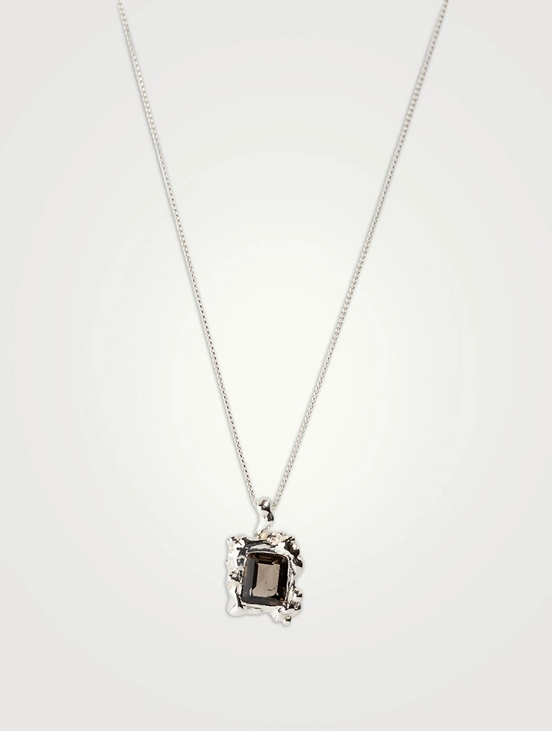 Cornice Necklace With Smoky Quartz