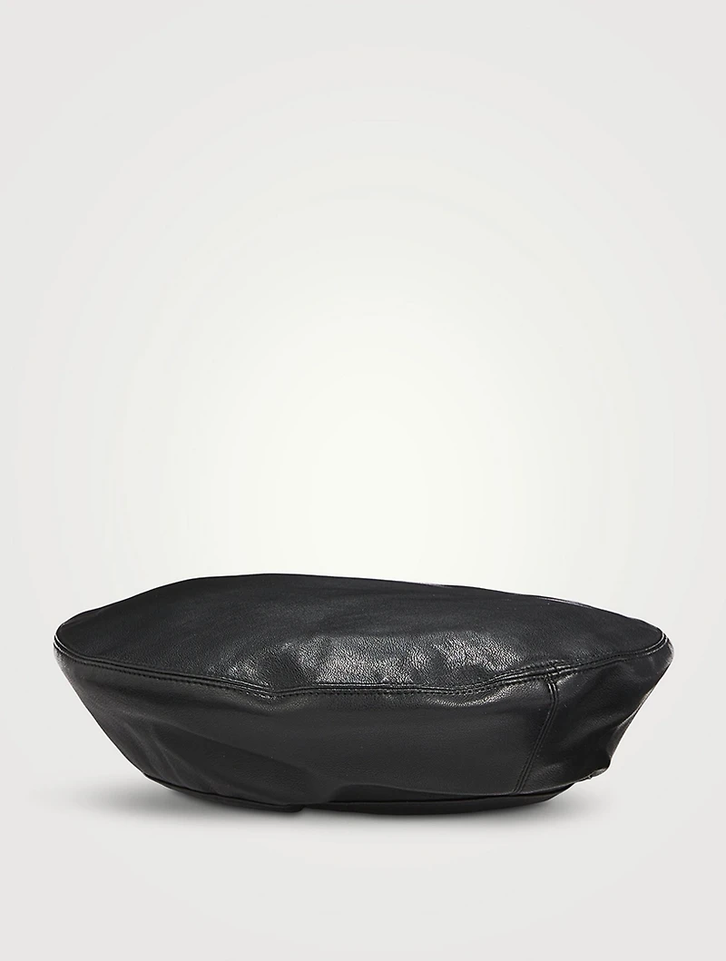 Freida Faux Leather Beret