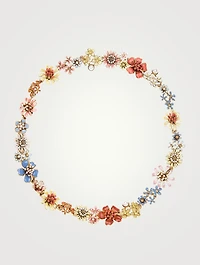 Primavera Necklace With Faux Pearls And Crystals