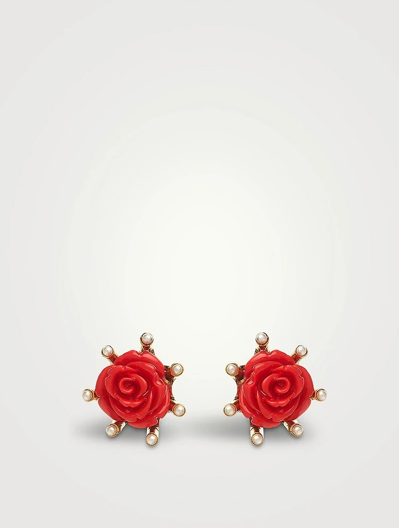 Tudor Rose Stud Earrings