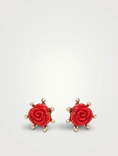 Tudor Rose Stud Earrings