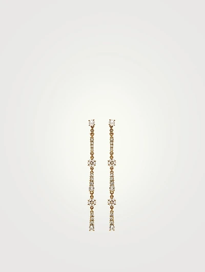 Florentine Long Drop Earrings With Faux Pearls And Crystals