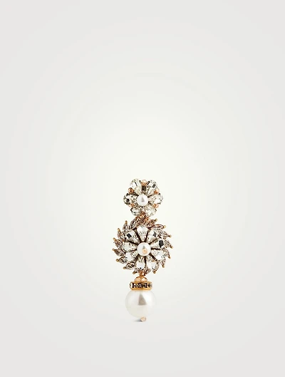Pearl And Crystal Earrings