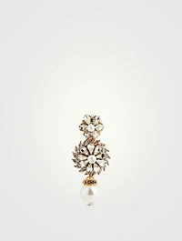 Pearl And Crystal Earrings