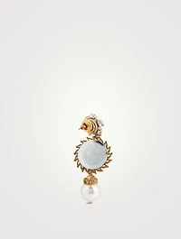 Pearl And Crystal Earrings